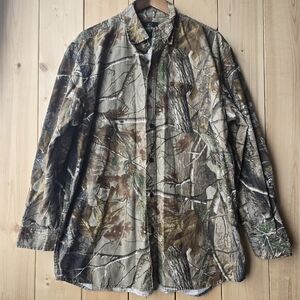 Redhead Hunting Camouflage Long Sleeve Button Up Shirt Mens Large